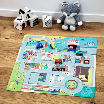 Circuit de voitures en puzzle