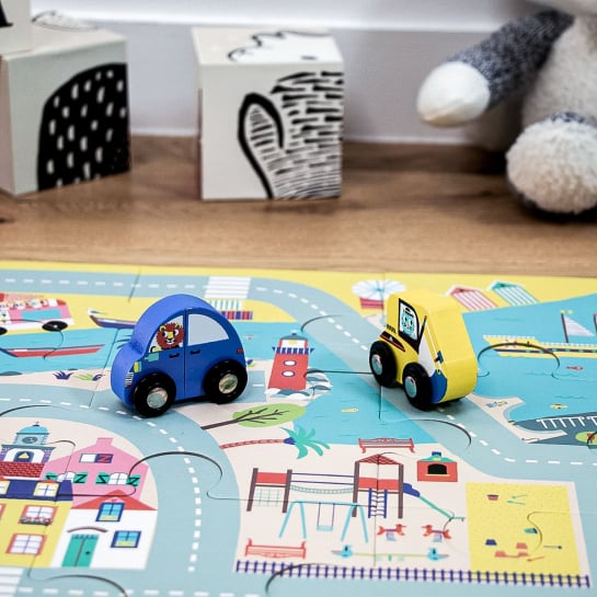 Circuit de voitures en puzzle - Jeu pour enfant - Les Raffineurs