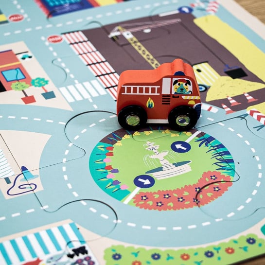Circuit de voitures en puzzle - Jeu pour enfant - Les Raffineurs