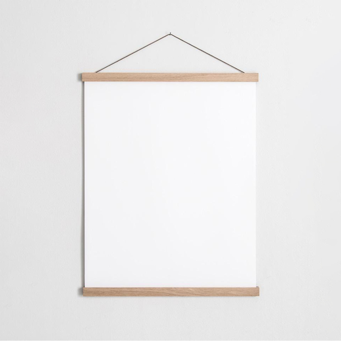 Baguettes Magnétiques en Bois personnalisée - Support Affiche 40 cm