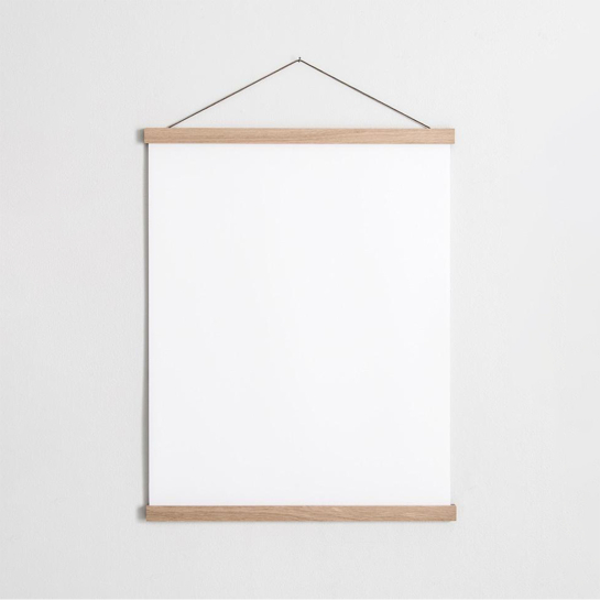 Baguettes Magnétiques en Bois personnalisée - Support Affiche 40 cm