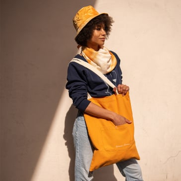 Tote bag coloré en coton organique
