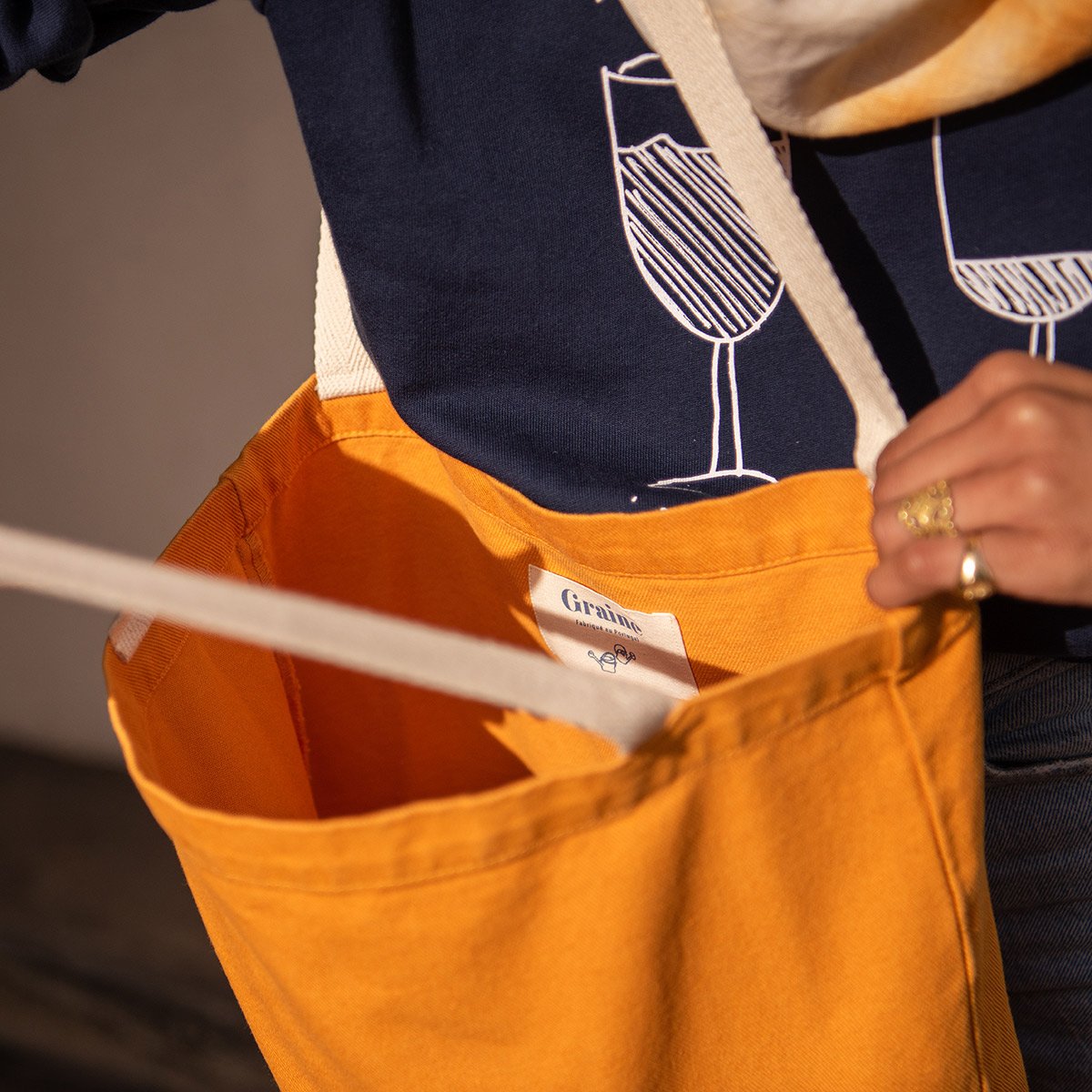 Tote bag coloré en coton organique - Les Raffineurs