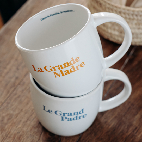Mug La Grande Madre Affaire de famille – Tasse en céramique fabriquée en Europe, sérigraphiée et micro-ondes compatible