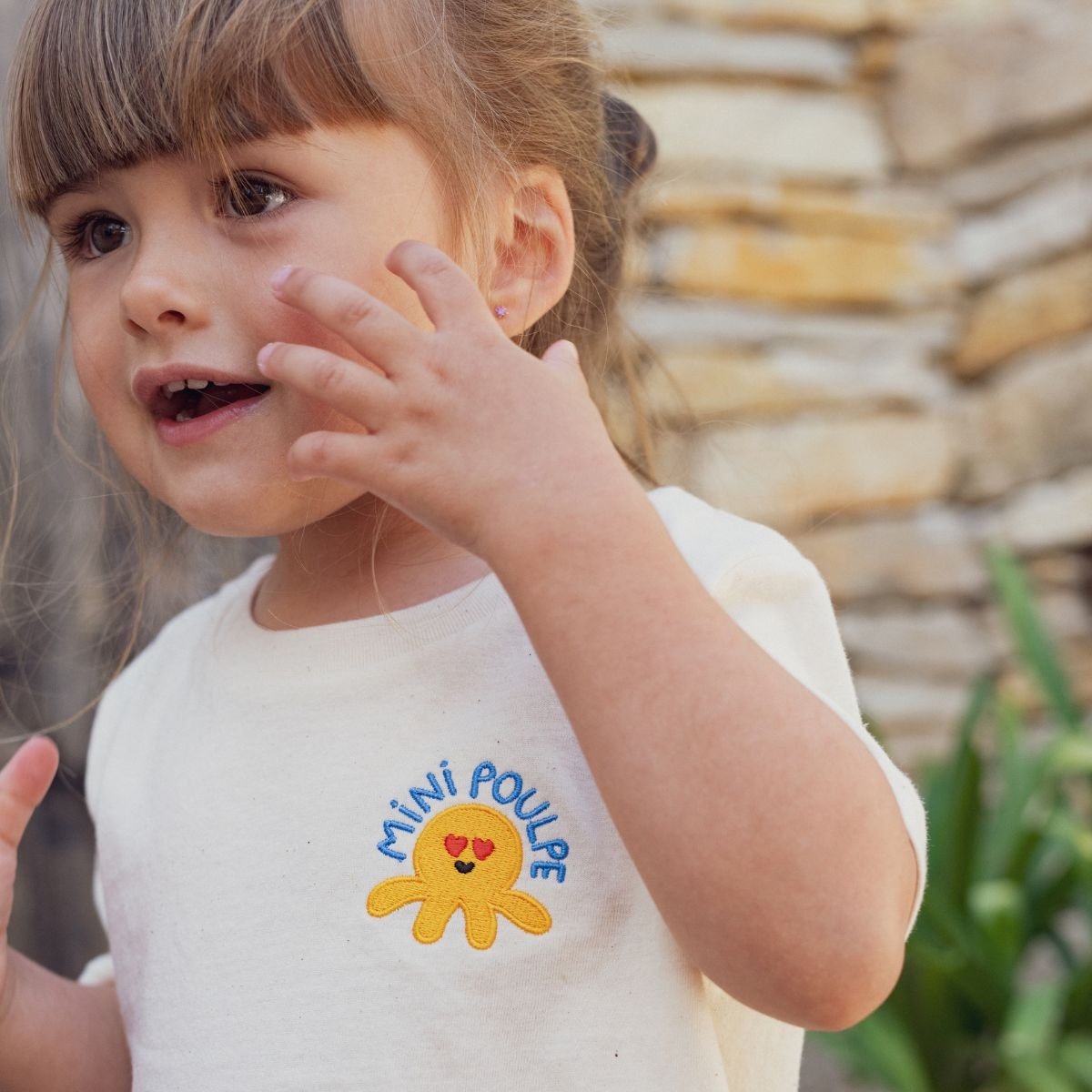 Affaire De Famille - T-shirt Mini Poulpe Affaire de famille - Coton bio & broderie - Tailles bébé & enfant - 18 mois - Coton Biologique - 18 mois - Coton Biologique