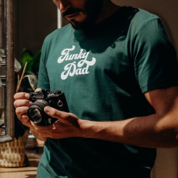 T-shirt Funky Dad - Vert (image 2)