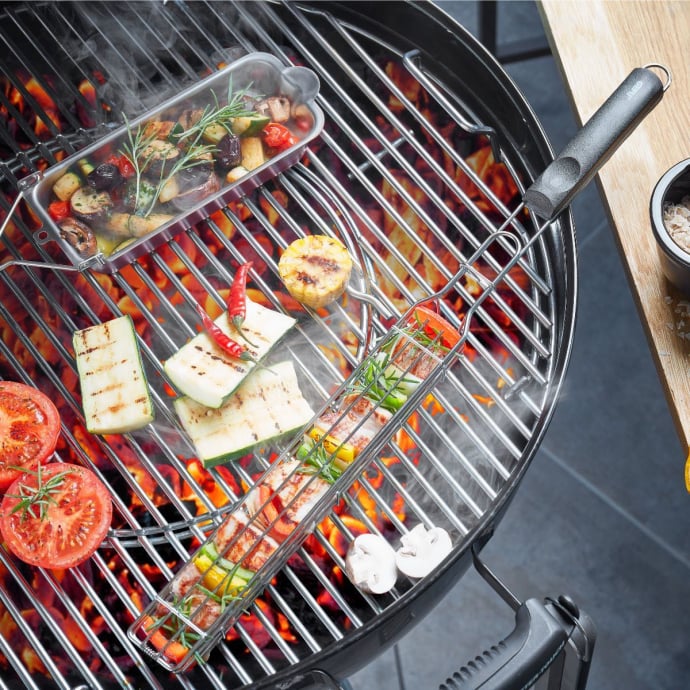 Grilles pour barbecue Gefu – Grilles universelles pour poisson et brochettes, découpe précise, lave-vaisselle compatible