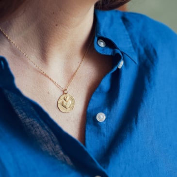 Collier double coeur (image 2)