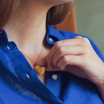 Collier double coeur Image 25993