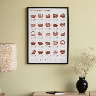 Affiche spots mythiques d'escalade