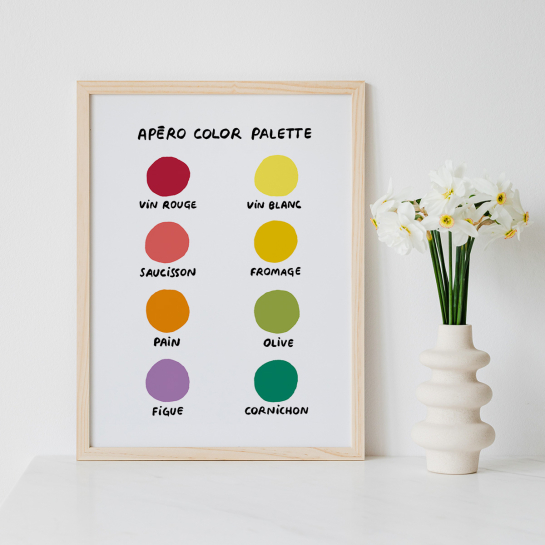 Affiches illustrées apéro Affiches & chips – Trio d’affiches humoristiques sur l’apéro, design recyclé et message convivial, à P