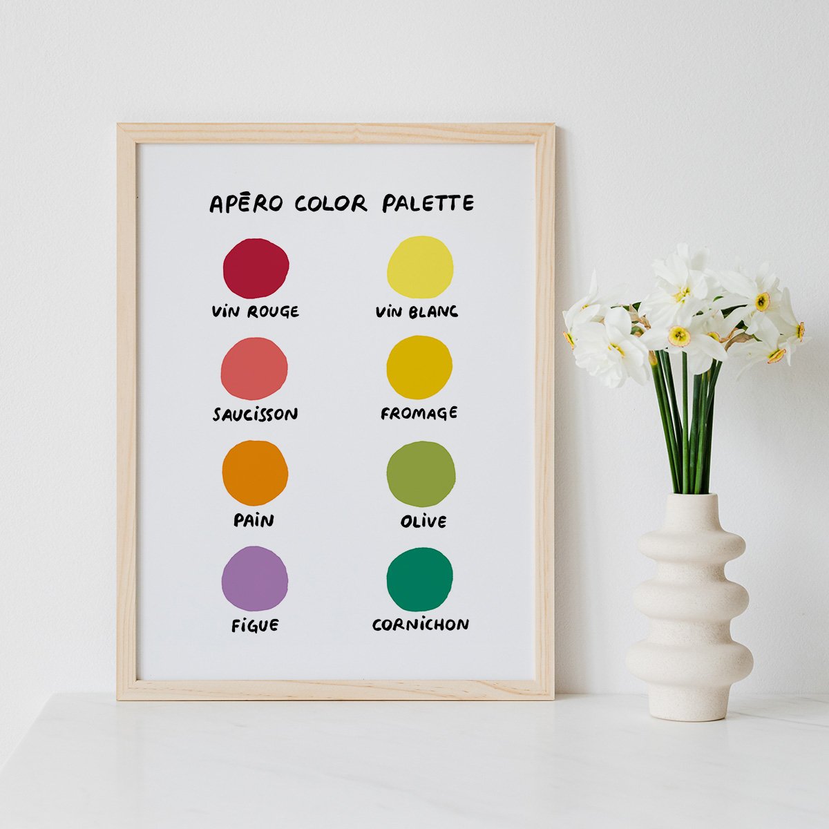 Affiches illustrées apéro Affiches & chips – Trio d’affiches humoristiques sur l’apéro, design recyclé et message convivial, à P