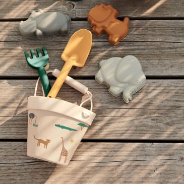 Pelle et seau en silicone