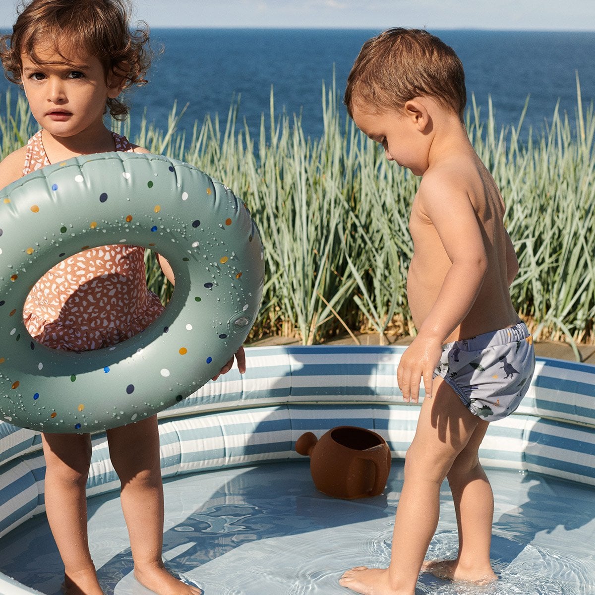 Bas de maillot de bain anti-UV - Liewood - 3 mois - Bleu - Polyester Recyclé - Bleu - 3 mois - Polyester Recyclé (Liewood) - Image 1