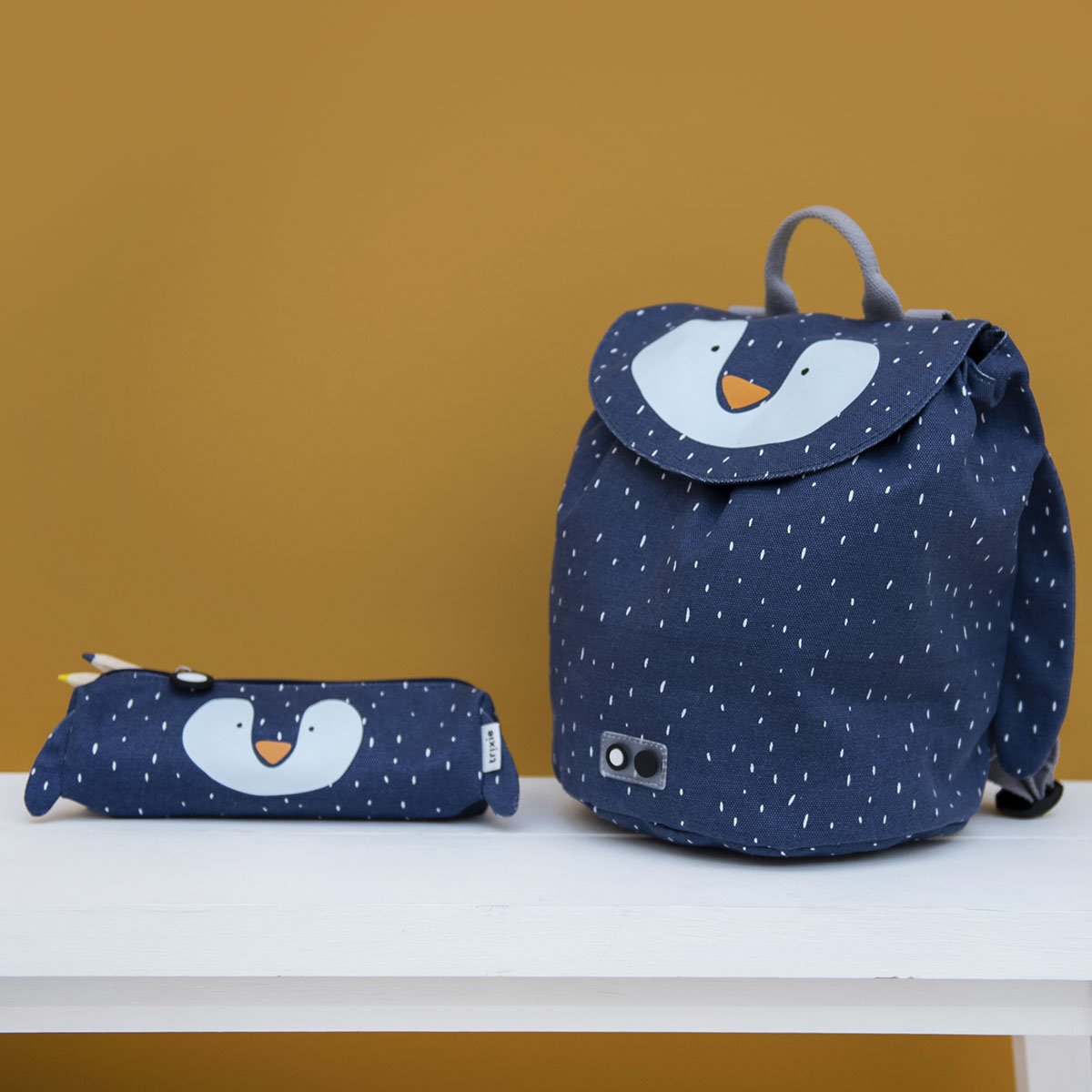 Sac à Dos Maternelle Trixie – Coton Bio Imperméable, Design Ludique Écoliers, Couleurs Variées, Confort