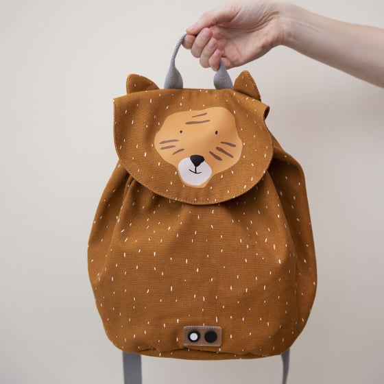 Sac à Dos Maternelle Trixie – Coton Bio Imperméable, Design Ludique Écoliers, Couleurs Variées, Confort