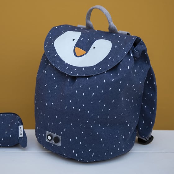 Sac à Dos Maternelle Trixie – Coton Bio Imperméable, Design Ludique Écoliers, Couleurs Variées, Confort
