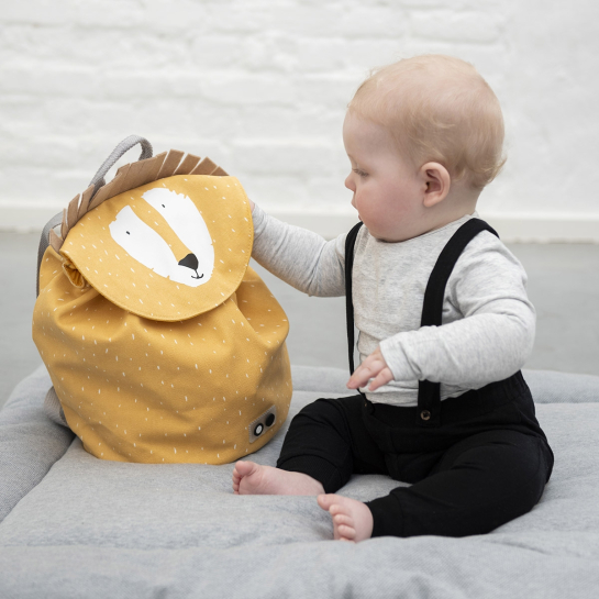 Sac à Dos Maternelle Trixie – Coton Bio Imperméable, Design Ludique Écoliers, Couleurs Variées, Confort