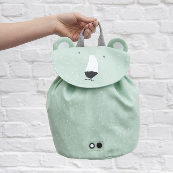 Sac à Dos Maternelle Trixie – Coton Bio Imperméable, Design Ludique Écoliers, Couleurs Variées, Confort