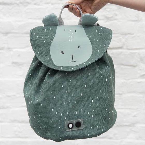 Sac à Dos Maternelle Trixie – Coton Bio Imperméable, Design Ludique Écoliers, Couleurs Variées, Confort