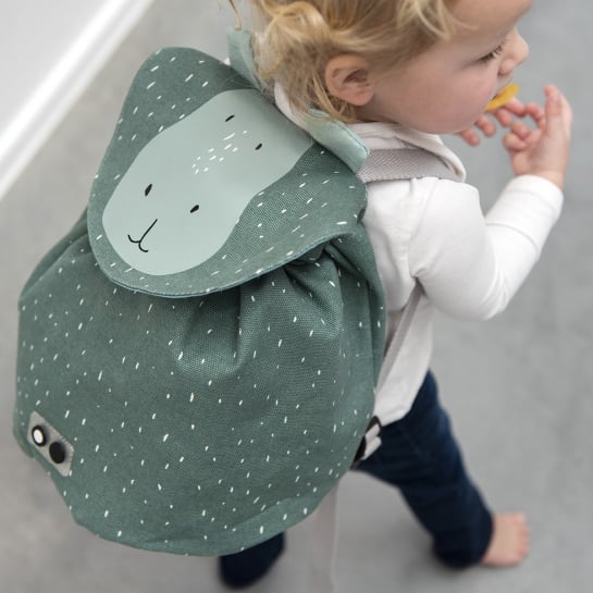 Sac à Dos Maternelle Trixie – Coton Bio Imperméable, Design Ludique Écoliers, Couleurs Variées, Confort