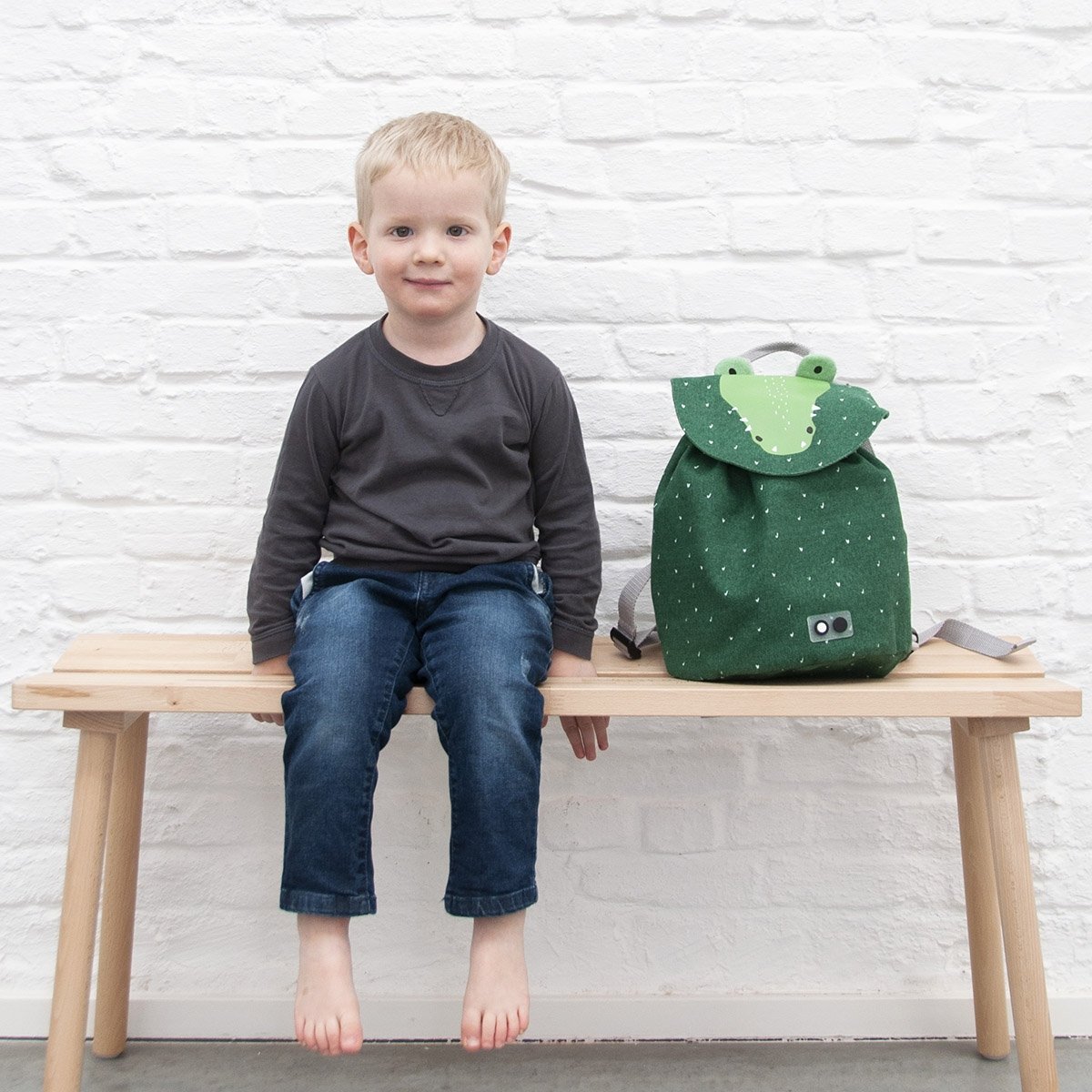 Sac à Dos Maternelle Trixie – Coton Bio Imperméable, Design Ludique Écoliers, Couleurs Variées, Confort