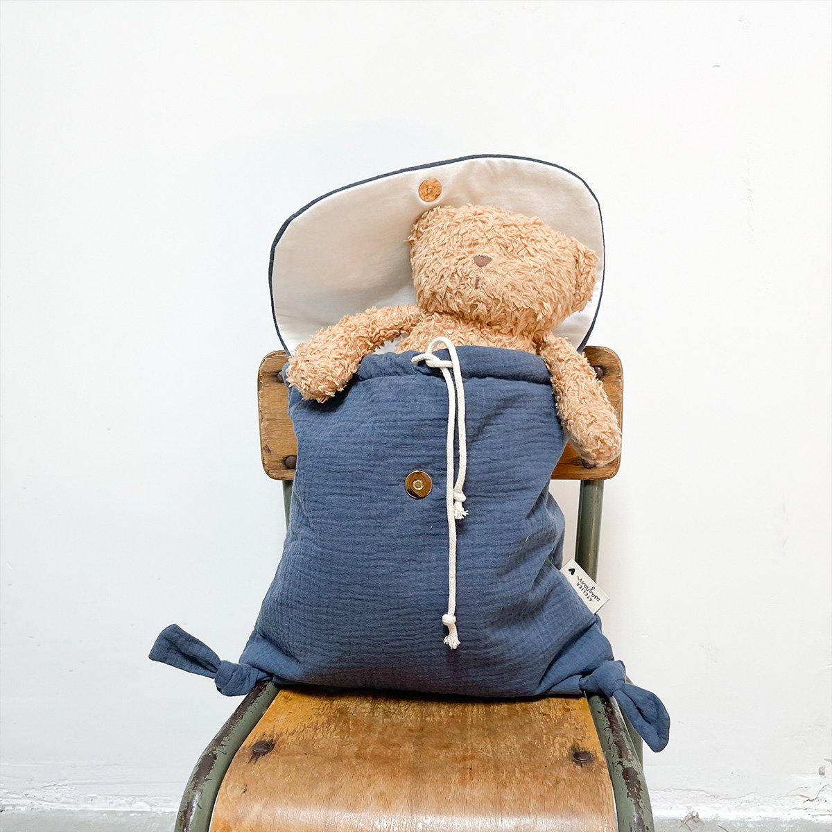 Sac à Dos Enfant Personnalisable - Gaze de Coton Léger | Crèche, Maternelle & Sorties - Fabriqué au Portugal