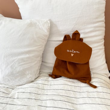 Sac à dos en gaze de coton personnalisable (image 2)