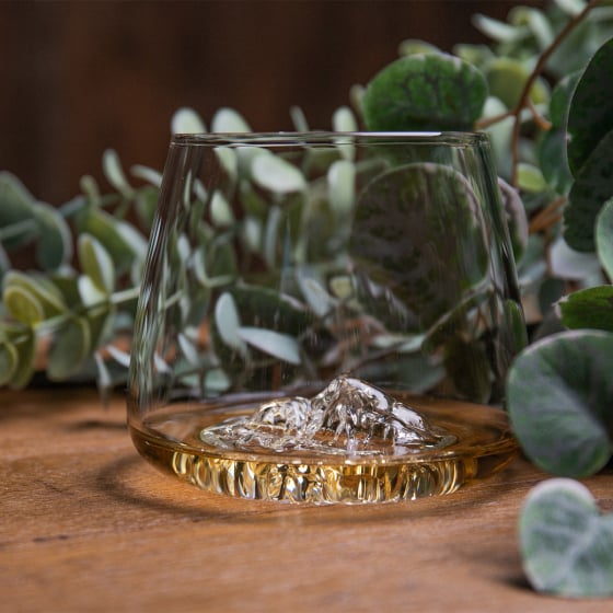 Coffret 2 verres Topographic Alaskan Maker - Idée cadeau homme - Verre whisky montagne : Mont Blanc, Mont Fuji, Everest