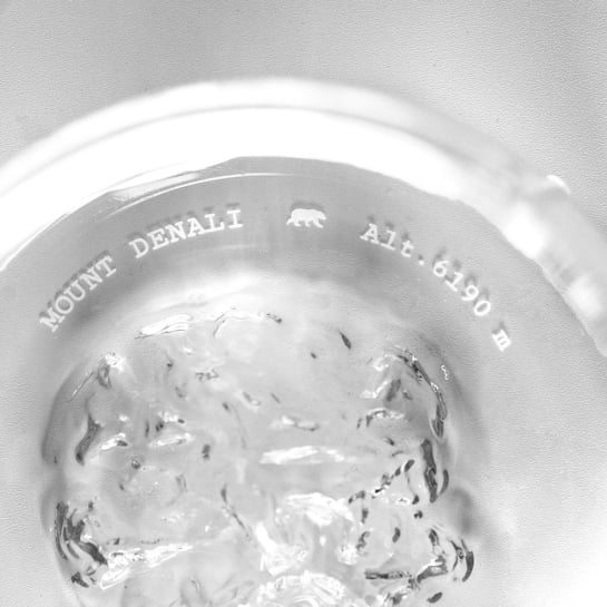 Coffret 2 verres Topographic Alaskan Maker - Idée cadeau homme - Verre whisky montagne : Mont Blanc, Mont Fuji, Everest