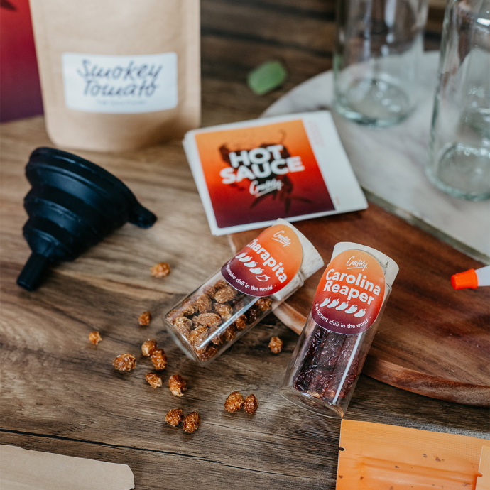 Kit sauce piquante - Faire sa propre hot sauce - DIY - Piments ultra forts - Carolina Reaper - Hot ones