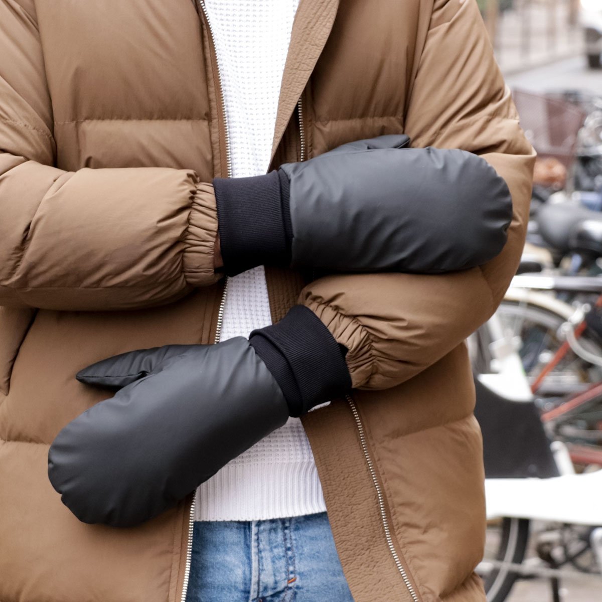 Moufles Rains – Moufles Imperméables en Polyester avec Revêtement Polyuréthane, Coupe-Vent et Poignets Élastiques Urbains