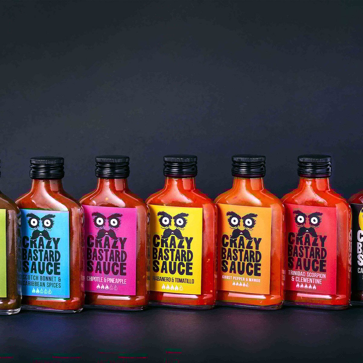 Coffret sauces piquantes Crazy bastard Hot sauce Sauce piment Scoville Hot ones Sauce