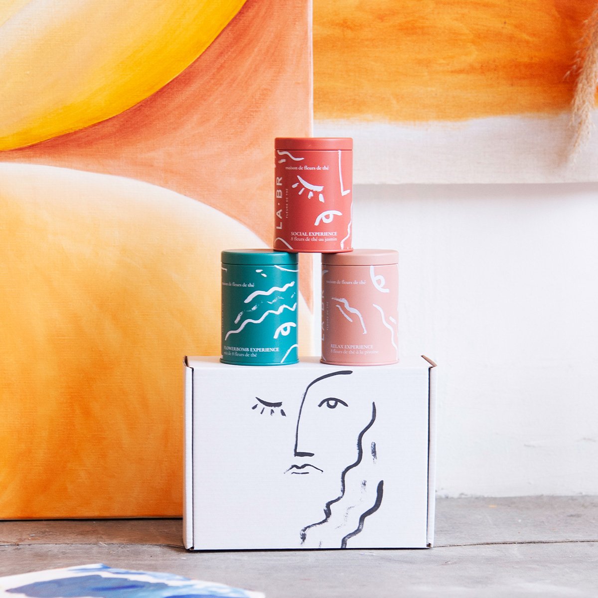 Fleurs de thé La.br – Coffret 8 fleurs de thé vert tressées à infuser – Thé artisanal & spectacle visuel