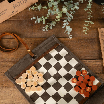 Jeu de dames et d'échecs de voyage