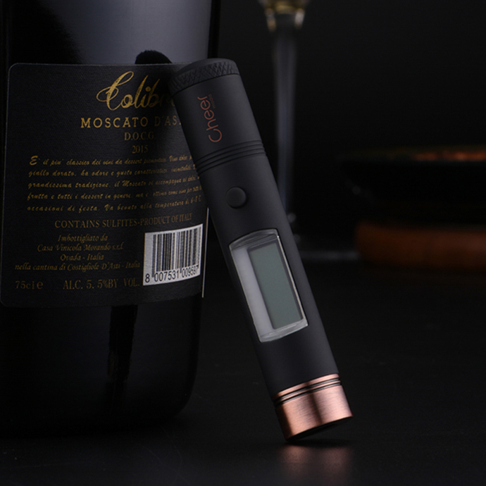 Thermomètre Infrarouge Vin Cheer Moda – Accessoire Œnologique Haute Précision, Design Moderne, Mesure de -32°C à 220°C