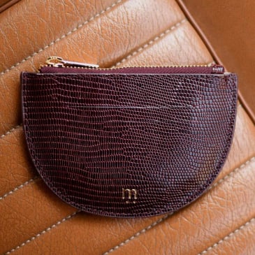 Porte-monnaie Simone en cuir véritable