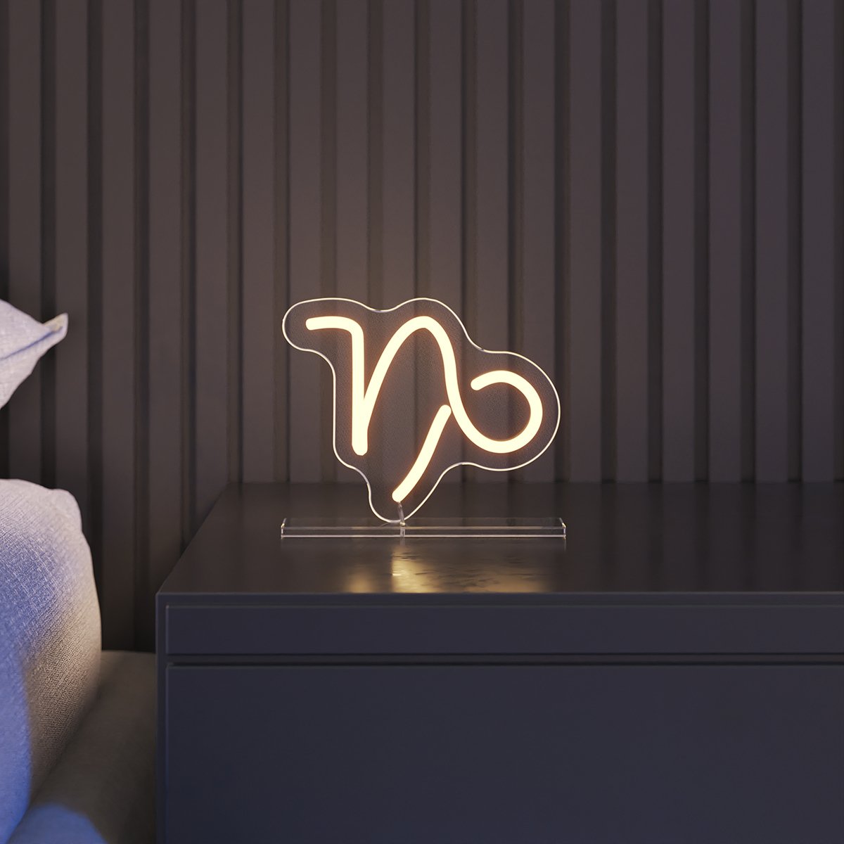 Néon signe astrologique Yellowpop – Néon LED décoratif avec carte astrale, design pop et moderne pour déco personnalisée