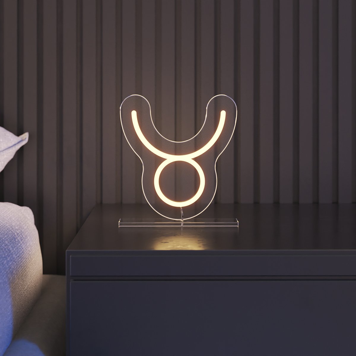 Néon signe astrologique Yellowpop – Néon LED décoratif avec carte astrale, design pop et moderne pour déco personnalisée