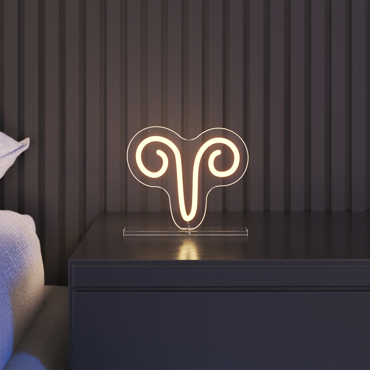 Néon signe astrologique Yellowpop – Néon LED décoratif avec carte astrale, design pop et moderne pour déco personnalisée