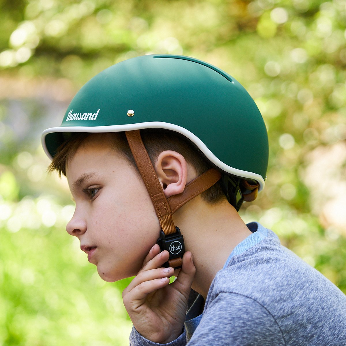 Casque de vélo enfant Thousand - Ajustable & ultra-sécurisé - Autocollants réfléchissants inclus