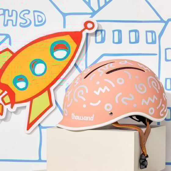 Casque de vélo enfant Thousand - Ajustable & ultra-sécurisé - Autocollants réfléchissants inclus