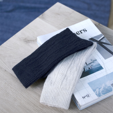 Duo de chaussettes pour femme en laine et cachemire (image 2)