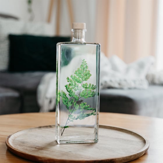 Plantes immergées en bouteille - Herbarium décoratifs fait en France - Idée cadeau femme