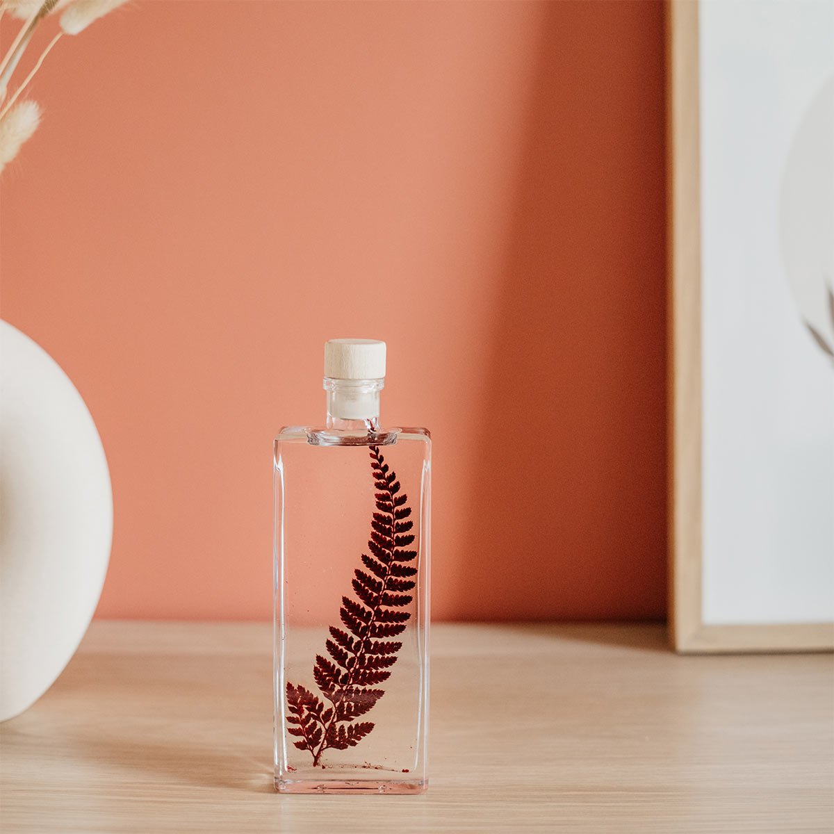 Plantes immergées en bouteille - Herbarium décoratifs fait en France - Idée cadeau femme