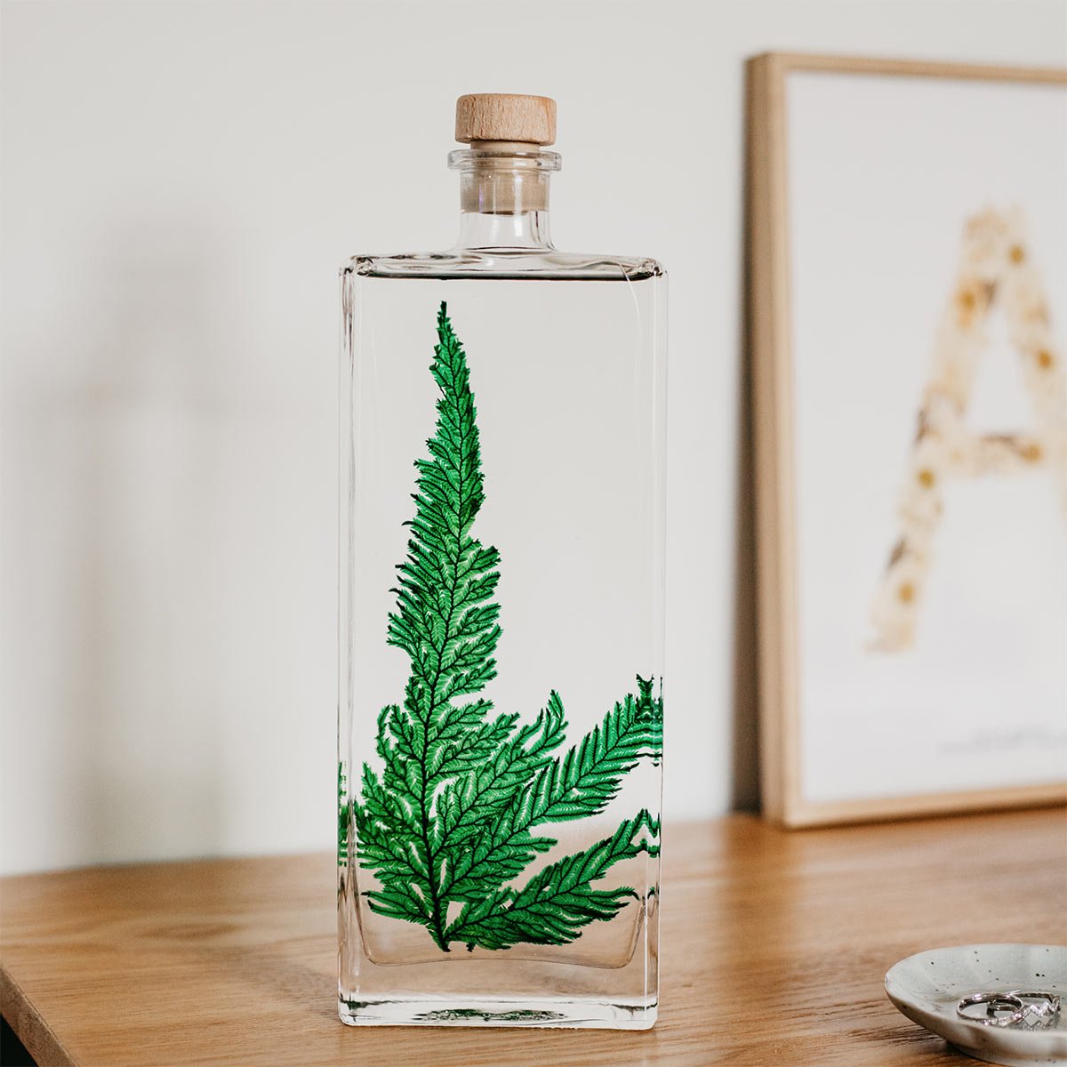 Plantes immergées en bouteille - Herbarium décoratifs fait en France - Idée cadeau femme