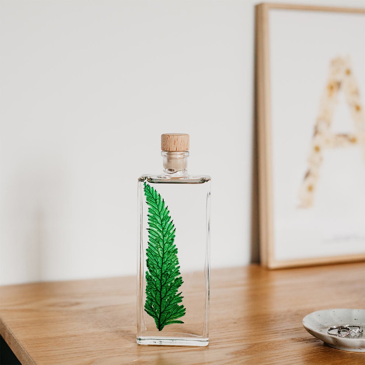 Plantes immergées en bouteille - Herbarium décoratifs fait en France - Idée cadeau femme