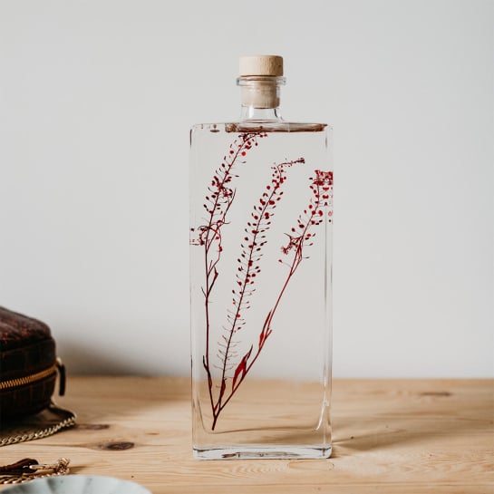 Plantes immergées en bouteille - Herbarium décoratifs fait en France - Idée cadeau femme