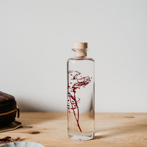 Plantes immergées en bouteille - Herbarium décoratifs fait en France - Idée cadeau femme