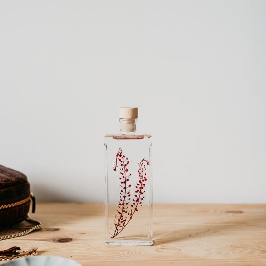 Plantes immergées en bouteille - Herbarium décoratifs fait en France - Idée cadeau femme